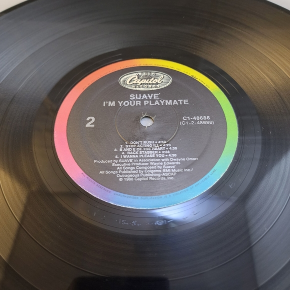 1988 Suavé I'm Your Playmate Vinyl LP Record Capitol Records - Picture 6 of 13